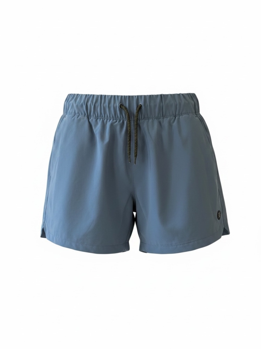 Free Fly Apparel Women's Slate Blue Athletic Shorts with Drawstring